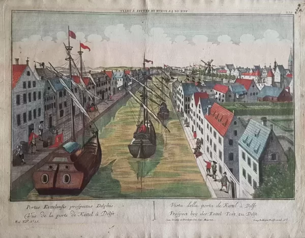 Vue de la Porte de Kettel à Delft