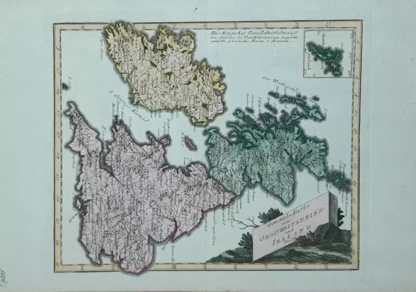 Karte von Grossbritannien und Ireland