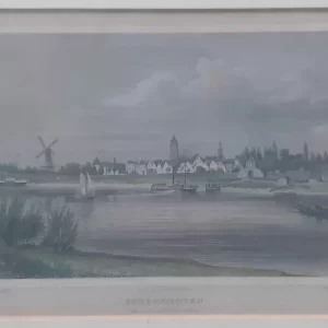 Schoonhoven van de rivierzijde gezien