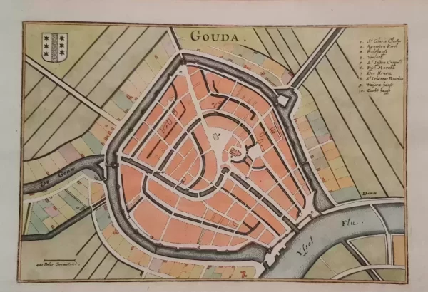 Fortification map Gouda