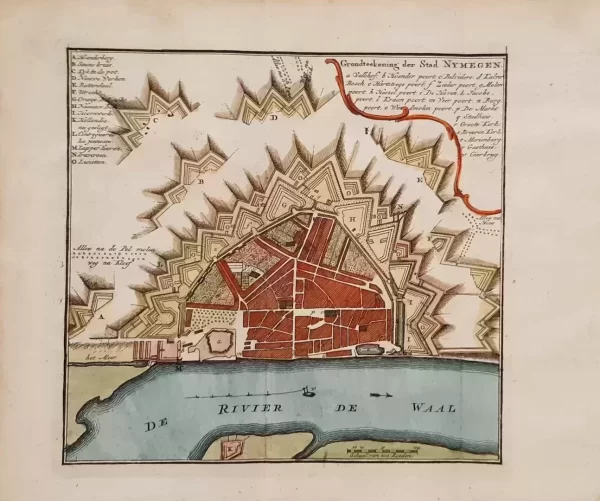 Grondteekening der Stad Nymegen