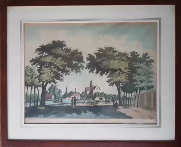 View from Overveen of the city of Haarlem