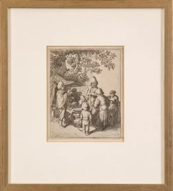 De kwakzalver (naar Adriaen van Ostade)