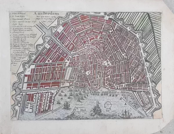 Amsterdam with its new layout and enlargement in the year 1656
