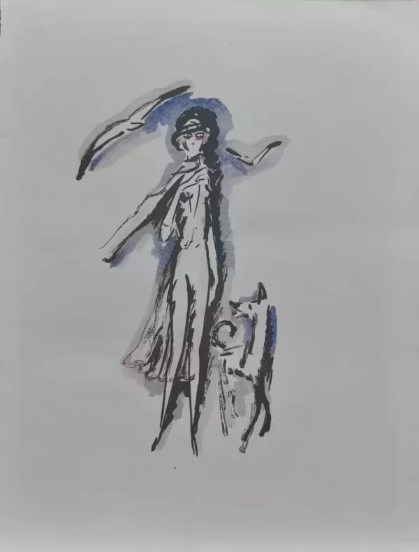 Woman with dog