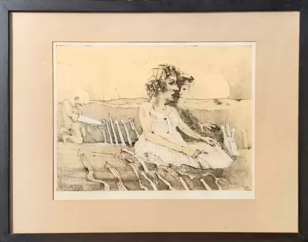 Little boy with two ladies outside - Image 2