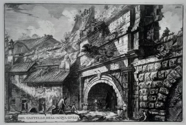Del Castello dell'Acqua Giulia (Veduta della Porta S. Lorenzo)