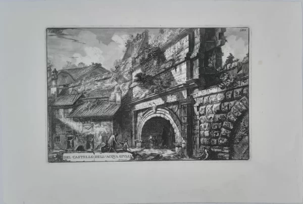 Del Castello dell'Acqua Giulia (Veduta della Porta S. Lorenzo) - Afbeelding 2