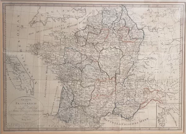 Charte von Frankreich nach der neuesten Eintheilung