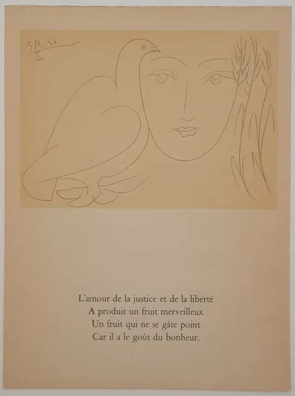 Pablo Picasso, le Visage de la Paix. No.2