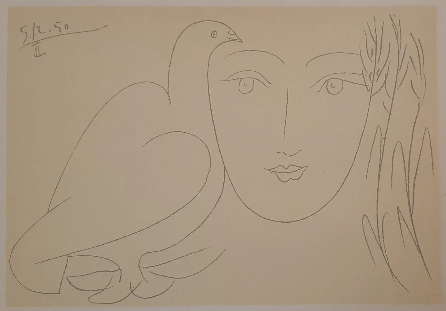 Pablo Picasso, le Visage de la Paix. No.2