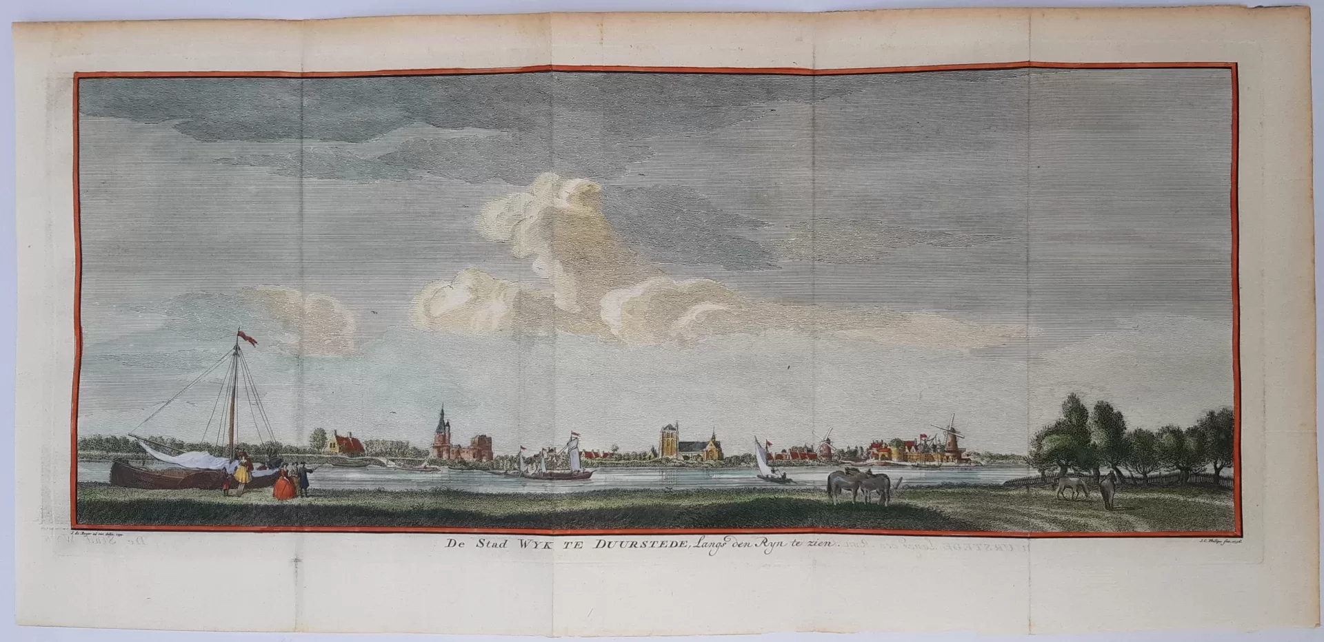 De Stad Wyk te Duurstede, langs den Rijn te zien - Afbeelding 2