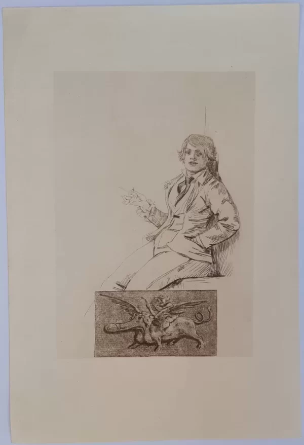 Félicien Rops, Mam’zelle Gavroche et la poésie érotique, gravure